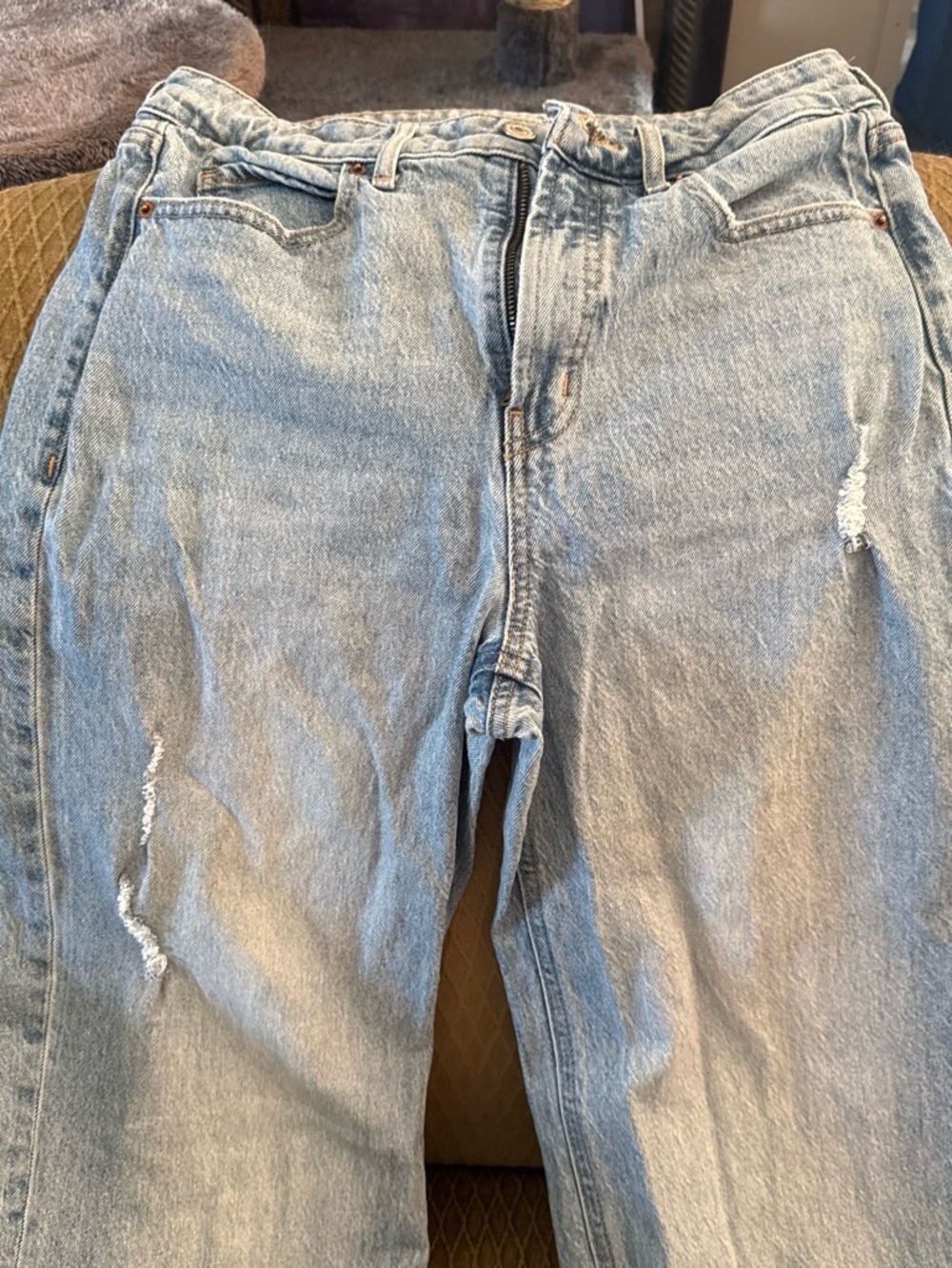 Old Navy Women's Light Blue Straight Leg Jeans